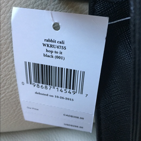 NWT KATE SPADE RABBIT CALI HOP TO IT CROSSBODY BLK - Picture 5 of 8